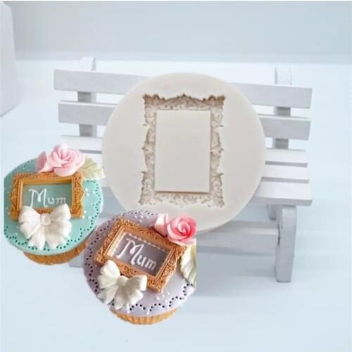 Flower Ring Frame Fondant Silicone Mold for DIY Pastry Cupcake Dessert Lace Cake Decoration Kitchen Accessories Baking Tool