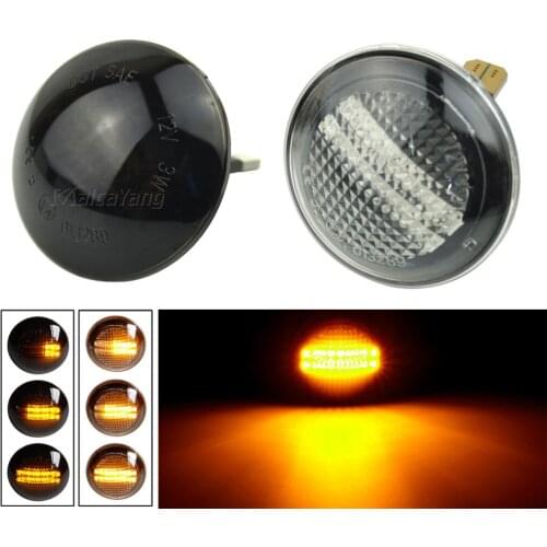 For Land Range Rover L322 Dynamic Repeater Blinker Indicator Lamp Flowing LED Side Marker Turn Signal Lamp Light 2002-2012