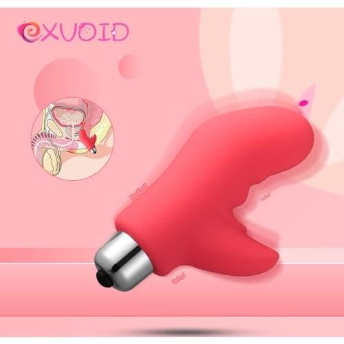 EXVOID Silicone Finger Vibrator Sex Toys for Women Clitoris Vagina Stimulate Anal Beads Vibrator G-spot Massager Adult Products