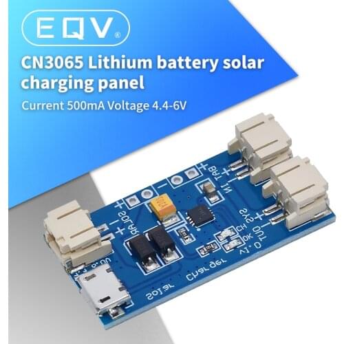 Mini Solar Lipo Charger Board CN3065 Lithium Battery Charge Chip DIY Outdoor Charging Board Module with Connector Wire