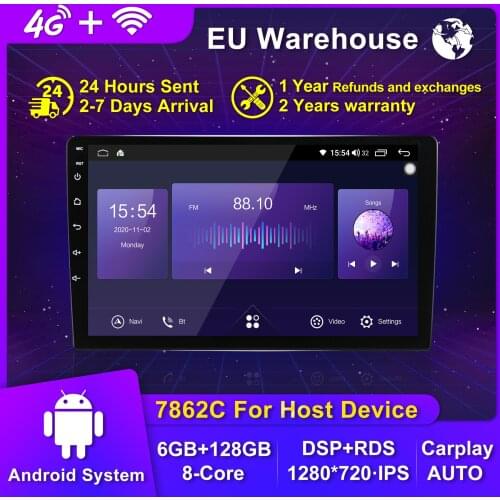 NEW! Android10 8core 6+128G 1280*720QLED screen for Toyota VW Hyundai Kia Renault Suzuki Nissan universal Car Multimedia player