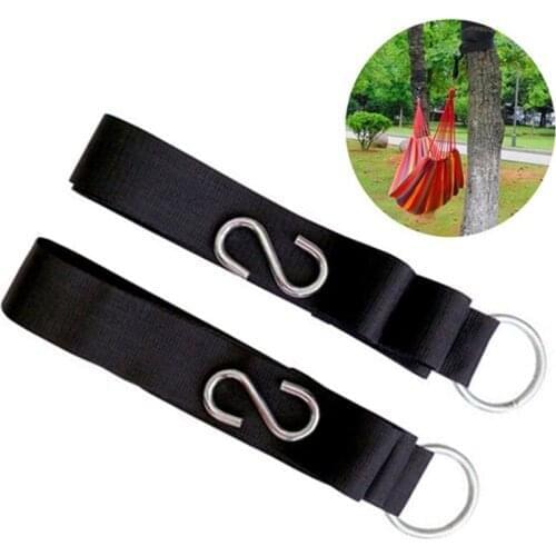 Hammock Hanging Belt Tree Strap Nylon Strong Strap Belt Portable Hanging Tree Rope Outdoor Camping Tool with 2 Buckles