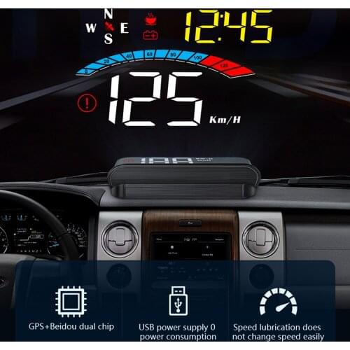 HUD Head-Up Display Car-styling GPS Hud Display Overspeed Warning Windshield Projector Alarm System for All Vehicles