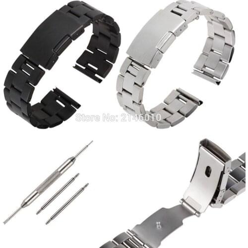 22mm Stainless Steel Watch Band Strap for ASUS Zenwatch 1 2 LG G Watch W100 W110 Urbane W150 Pebble Time