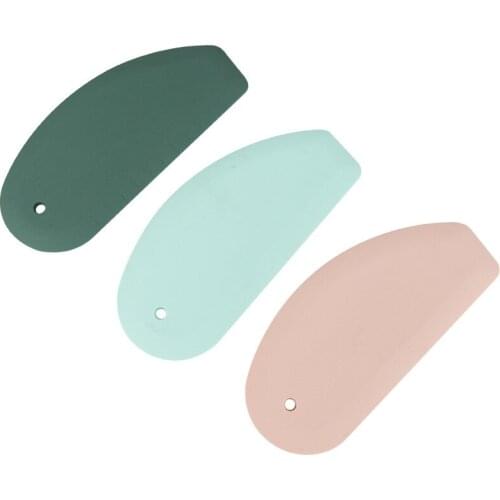 Dough Scraper Silicone Scale Flexible Bowl Scraper Dough Cutter Baking Scraper