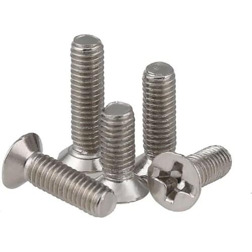 Countersunk Head Screw A2 Stainless Phillips Flat Bolts M2.5 M3