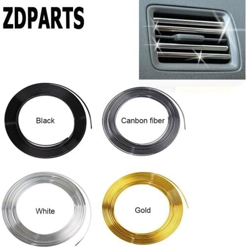 ZDPARTS For Opel Astra J G H Insignia Mokka Nissan Qashqai Chevrolet Cruze Aveo Car Interior Mouldings Decoration Chrome Strip