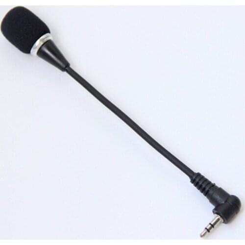 1pcs Mini 3.5mm Jack Flexible Microphone Speaker Mic For PC Laptop Notebook