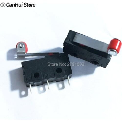 10 Pcs Mini Micro Limit Switch Roller Lever Arm SPDT Snap Action Roller Switch N/O N/C 5A250VAC KW11-3Z Mini Micro Switch Hot