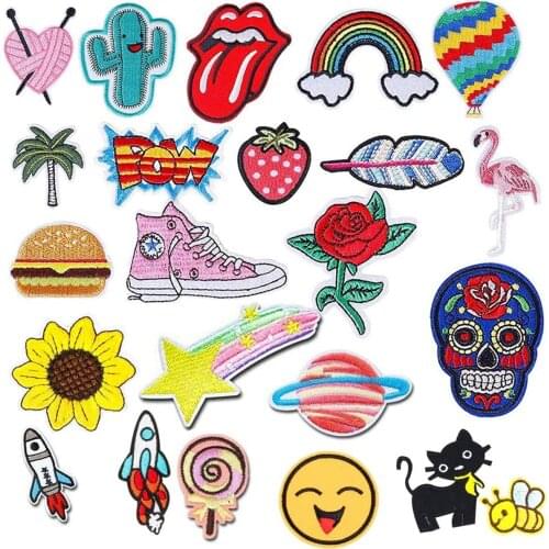 2021 New Embroidered Cute Cartoon Embroidery Text Clothes Cloth Sticker Clothing Accessories Patch