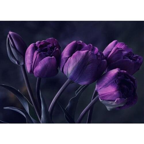 5d Diy Diamond Embroidery painting"purple Flower"art Crafts Diamond Painting Cross Stitch Mosaic picture home Decoration TY823