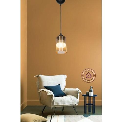 Acrylic Honey Glass Single Pendant Lamp Chandelier