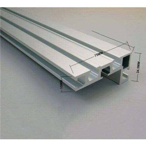 800mm Aluminium Profile 75mm height with T-tracks Woodworking Workbench DIY Tool