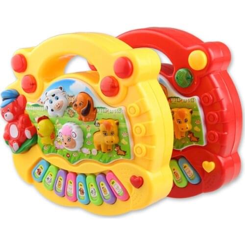 2 Types Farm Animal Sound Kids Piano Music Toy Musical Animals Sounding Keyboard Baby Playing Type Instruments