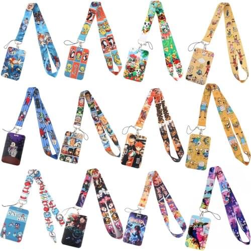 DZ1466 Wholesale Anime Lanyards for Key Neck Strap lanyard card ID Badge Holder Gym Key Chain DIY Hang Rope Key Rings Gifts 1