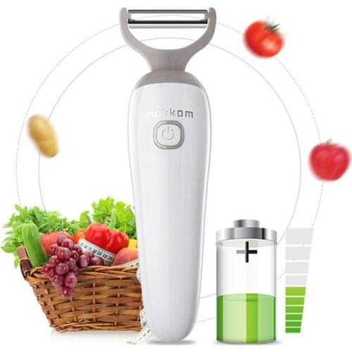 Electric Potato Peeler Multifunction Fruit Automatic Peeling Machine USB Charging Stainless Steel Cutting Head Replacement