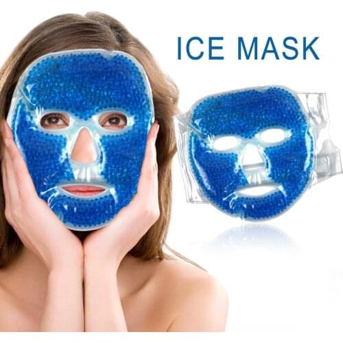 Ice Gel Eye Face Mask Hot Cold Therapy Sleep Mask Skin Care Full Face Cooling Mask Fatigue Relief Relaxation Pad Skin Care Tool
