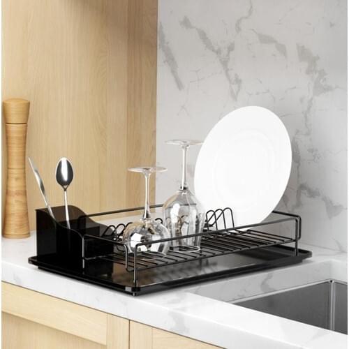 Geseus Home Single Layer Plate-rack Dish Matt Black KB006S