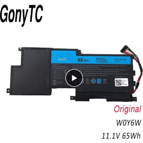 GONYTC W0Y6W Original Laptop battery For Dell Latitude XPS 15 15-L521X WOY6W 9F233 3NPC0 Tablet 11.1V 65wh