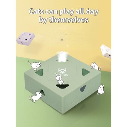 Pet cat toy stick automatic feather Electric Smart Self-Hey Magic Box Funny Cat Bangmao Anti-boring Artifact kitten toy supplies