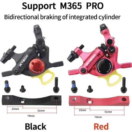 ZOOM Xtech For Xiaomi M365 Pro Aluminum Alloy Hydraulic Brake Electric Scooter Disc Brake Oil Disc Brake Sets Bicyle Parst