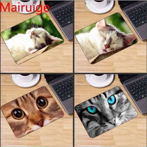 Mairuige Animal Cute Eyes Cat Non-slip Mouse Pad Computer Desk Mat, Suitable for Optal Me Trackball Mouse, Without Locking Mouse
