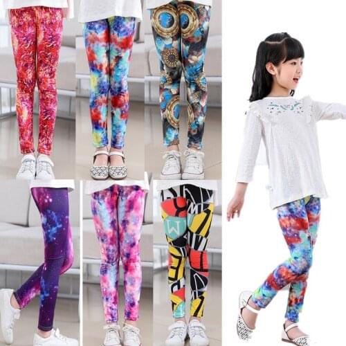 Infant Girls Leggings Spring Summer Bottom Pencil Pants For Kids Cotton Elastic Trouser For Children Unicorn Pattern Legging