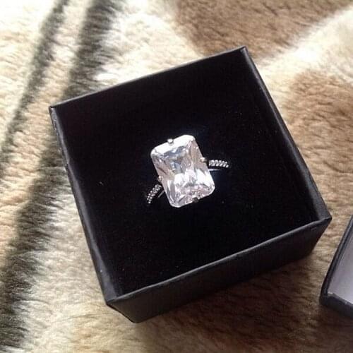 Real 925 Sterling silver Promise ring Flower cut 6ct AAAAA cz Sona Stone Engagement Wedding Band Rings for women Bridal Jewelry