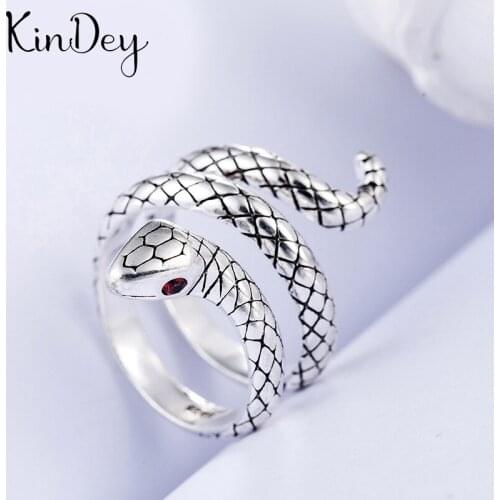 Romantic Charming Open Snake Ring for Women Vintage Boho Knuckle Party Rings Gothic Punk Jewelry Gifts for Girls 2021