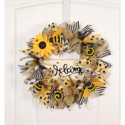 Wedding Decoration Wreath Flowers Wreath Artificial Flower Home Door Window Decor Party Wall Ornament