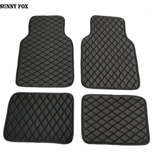 Universal car floor mats for Skoda Superb Yeti Fabia Rapid spaceback 5D heavy duty car styling carpet floor liner