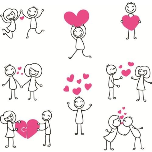 YaMinSanNiO Valentines Day Couple Clear Stamps 2019 Christmas Stamp for DIY Scrapbooking Photo Album Decorative Stamp Crafts