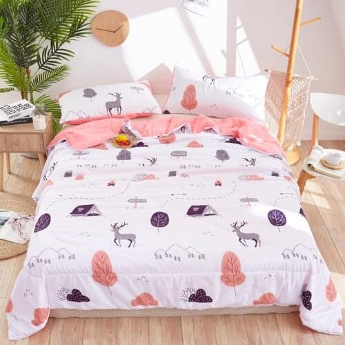 1pc New Summer Air-conditioning Quilt Washable Duvet for Adults Thin Comforter Stiching Bedroom Queen Size Duvet Quilt Filling