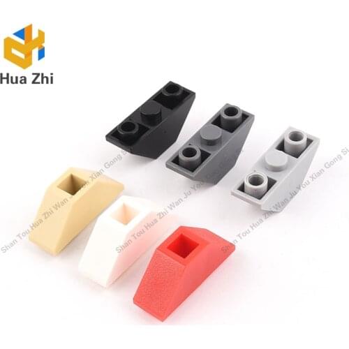 "Building Blocks Parts 18759 10PCS Slope Inverted 45degrees 3 x 1 Double with 2 Blocked Open Studs LEGOING MOCS Education"