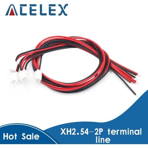 10pcs 2Pin Splice Connector Pitch 2.54mm With 30cm 300mm Line XH2.54-2P