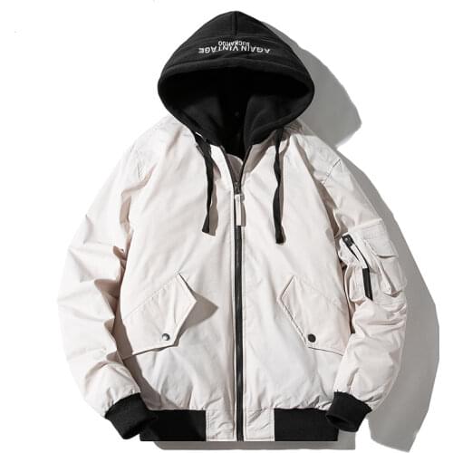 2020 Men Bomber Jacket Casual Mens windbreaker thick Cotton Coat Baseball Jacket Man Streetwear Plus Size chaqueta bomber hombre