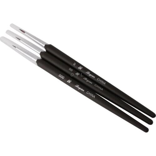 3Pcs Art Pen Dotting Painting Drawing Gel Liner Polish Brush Tool Durable