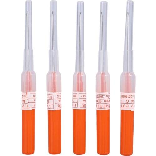 5pcs Pro Stainless Steel I.V. Catheter Cannula Piercing Needles 14G 16G 18G 20G Jewelry Tattoo Body Piercings Kit Tattoo Supply