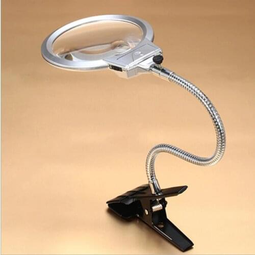 Diamond Painting Accessories,2.25-5x led table lamp magnifier reader Diamond embroidery Cross stitch Tools (no battery) NEW1312