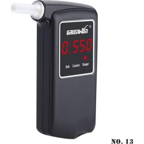Breathalyzer Alcohol Tester Professional Police Digital Breath Quick Response Breathalyzer Electrochemical LCD Drunk Drivers