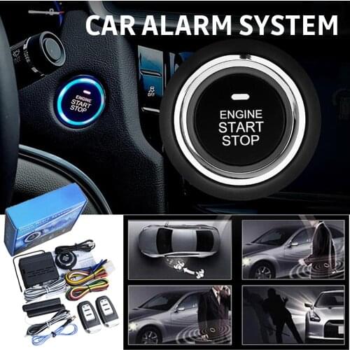 Car Alarm System PKE Keyless Entry Push Button Engine Ignition Starter