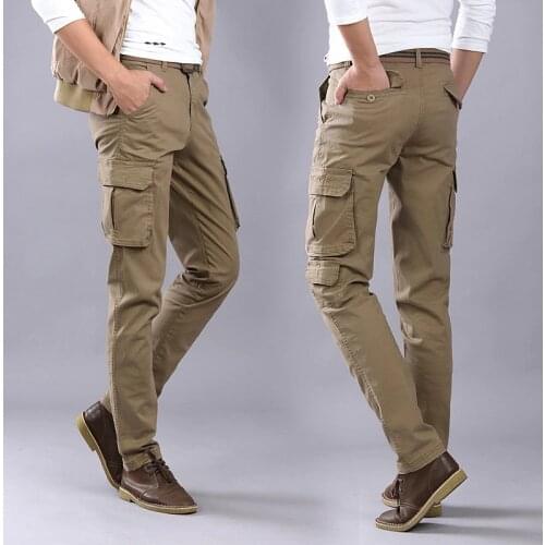 Tactical Pants 3 colors Cotton Pocket Jogger Pants Military Men Pants Loose Comfortable Cargo Pants Men