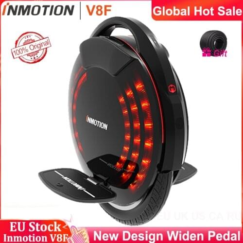 2020 Newest Original INMOTION V8F unicycle widen pedal built in legpads one wheel eletric balance wheel
