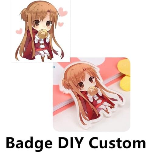 FFFPIN Custom DIY Badge Acrylic Cloth Insignia Logo Picture Brooch Coin Ornaments C Breastpin Icon Custom