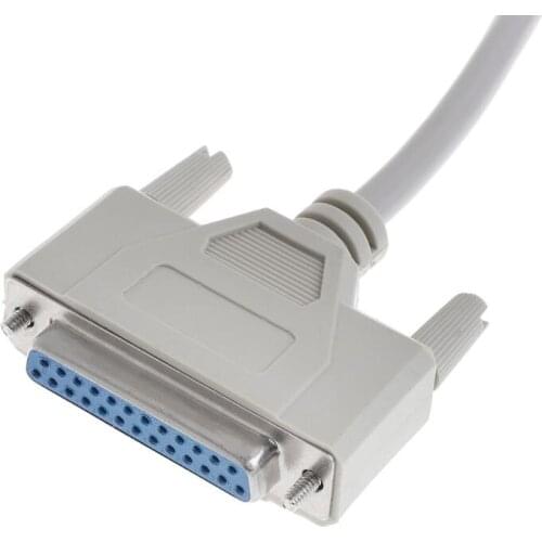 Printer Cable DB25 Male to Female 25 Pin Extension Line Parallel Port Computer 1.5m QXNF