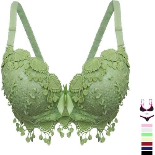 Lingerie Set Lace Sexy Floral Bra Set Womens Padded Bra Underwire Cotton Brief Sets Push UP Bra Set Underwear Set Lingerie Set
