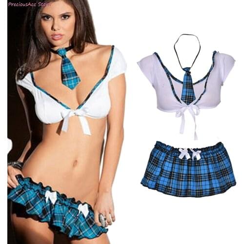 Cosplay Sexy Women Youth Student Uniform Costume Sexy Underwear Sex Lingerie Roleplay Erotic Pleated Skirt Sexy Products
