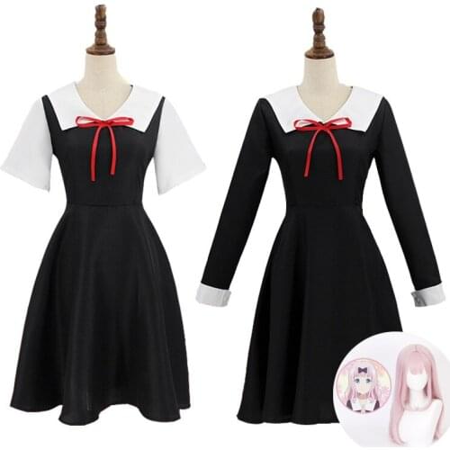 Anime Kaguya-sama: Love is War Cosplay Costume Shinomiya Kaguya Fujiwara Chika School Uniform