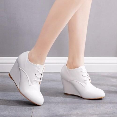 Fashion Platform Boots Wedges Ankle Women New Female Punk Style High Heels Shoes