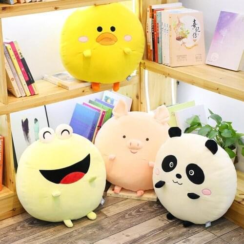 40cm Lovely Frog Pigs Chick Cushion Valentines Day Girls Soft Panda Plush Doll Toy Fans Gift